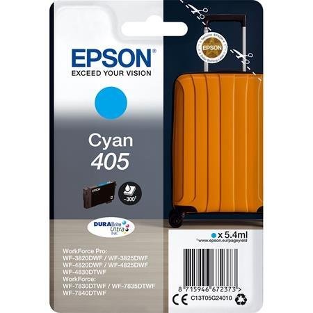 EPSON TINTA CIAN WORKFORCE PRO WF-3820DWF, 3825DWF, 4820DWF, 4825DWF, 4830DTWF, 7830DTWF, 7835DTWF, 7840DTWF - Nº 405