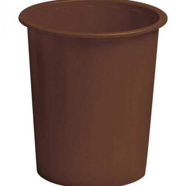 FAIBO PAPELERA DE PLÁSTICO EN POLIPROPILENO 310X280 MM CERRADA 14 L SERIE 305 MARRON