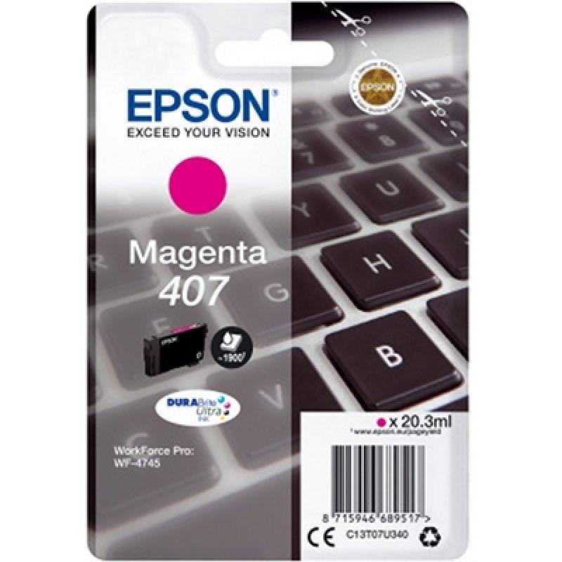 ARC_38425.jpg EPSON TINTA MAGENTA WORKFORCE PRO 4745 SERIES - Nº 407 - Imagen 1