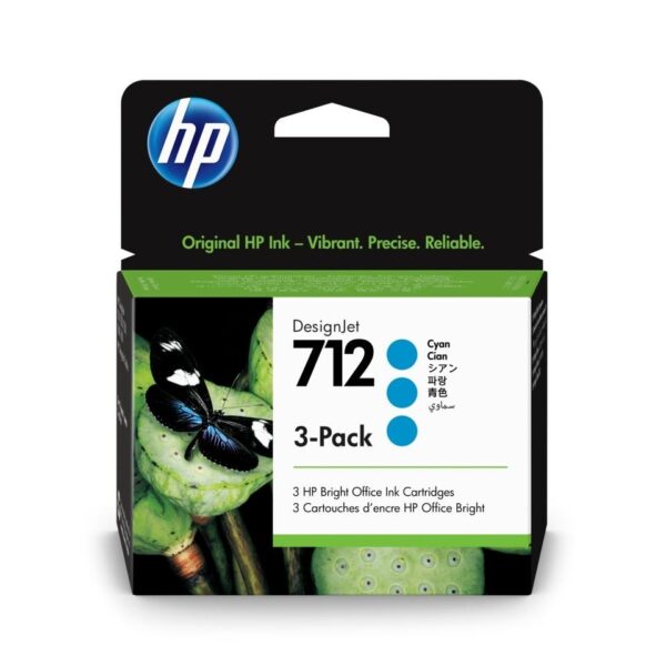 HP TINTA CIAN DESIGNJET T200 / T600- Nº 712 *PACK 3*