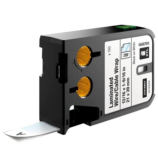 DYMO RHINO CINTA DE TRANSFERENCIA TÉRMICA BLANCA LAMINADA DE 21X39MM, VINILO