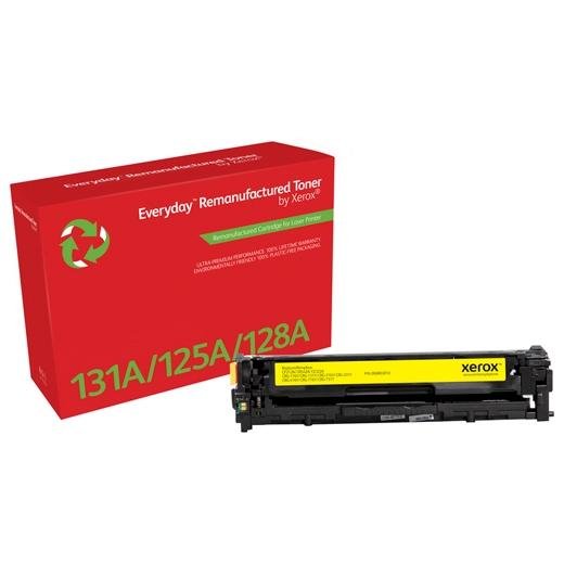 XEROX EVERYDAY REMANUFACTURED TONER AMARILLO PARA HP 131A / 125A / 128A COLOR LASERJET PRO 200 M251 CM1312 (CF212A/ CB542A/ CE322A/ CRG-116Y)