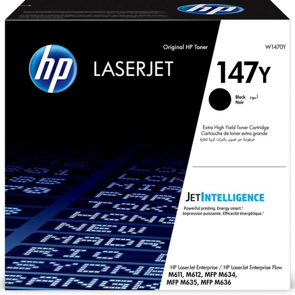 HP TONER NEGRO LASER M611, M612, M635, M636 - 147Y
