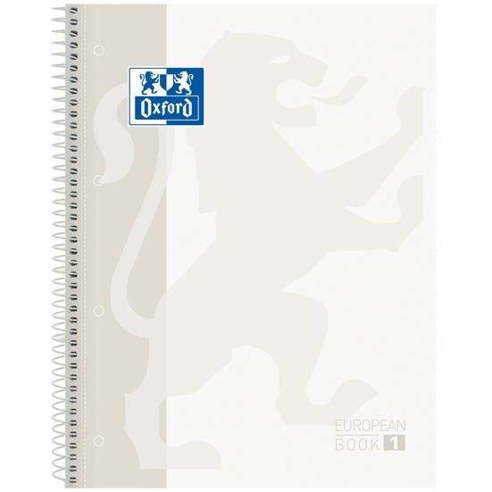 OXFORD CUADERNO CLASSIC EUROPEANBOOK 1 WRITE&ERASE 80H A4+ 5X5MM MICROPERFORADO T/EXTRADURA BLANCO