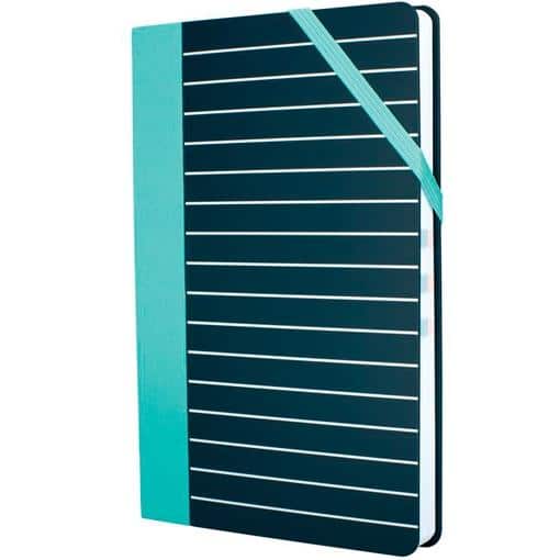 MILAN LIBRETA PAPERBOOK MEDIANA 208 PAG CIERRE CON GOMA 21X14,6X1,6 CM STRIPE