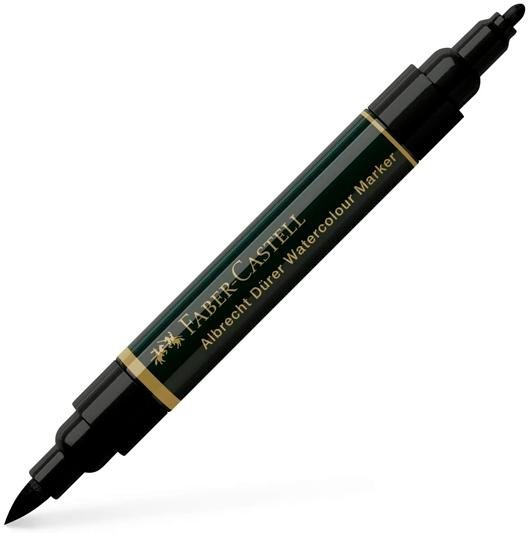 FABER CASTELL ROTULADOR DOBLE PUNTA FIBRA/PINCEL ALBRECHT DÜRER WATERCOLOUR MARKER NEGRO