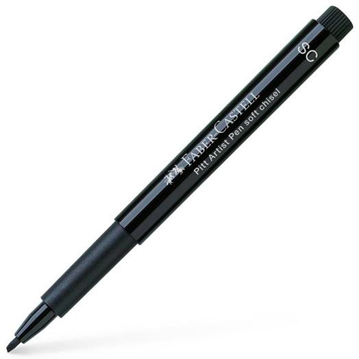 FABER CASTELL ROTULADOR PERMANENTE PITT ARTIST PEN SOFT CALLIGRAPHY SC NEGRO