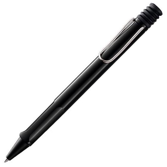 LAMY BOLÍGRAFO SAFARI BLACK 219M PUNTA MEDIA TINTA AZUL RECARGABLE COLOR NEGRO EN ESTUCHE