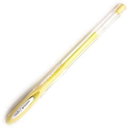 UNIBALL ROLLERBALL SIGNO ANGELIC COLOUR UM-120AC 0.7MM AMARILLO PASTEL CAJA 12 UD
