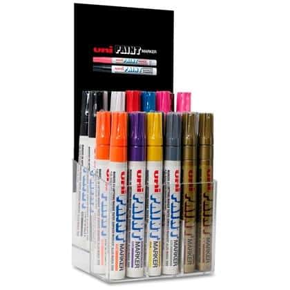 UNIBALL MARCADOR PERMANENTE PAINT MARKER PX-20/30P COLORES SURTIDOS EXPOSITOR 30 UD