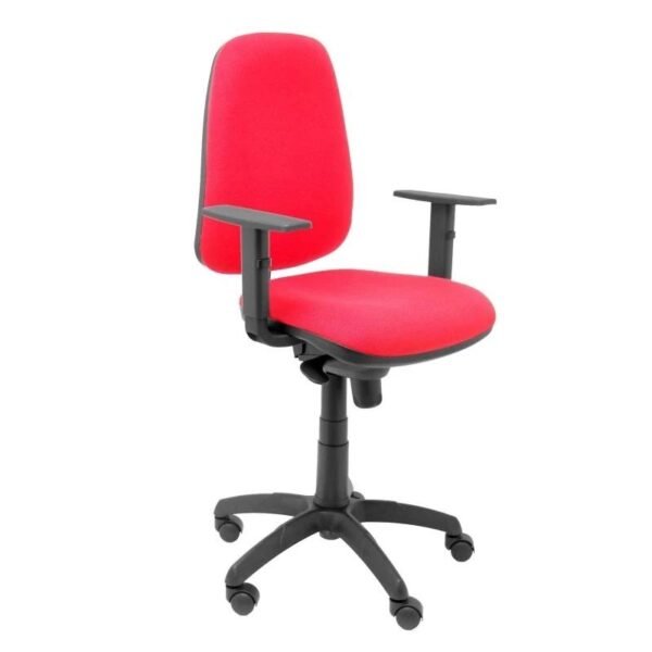 PIQUERAS Y CRESPO SILLA ERGONIMICA SIERRA S BALI ROJO BRAZOS REGULABLES BASE POLIAMIDA NEGRA