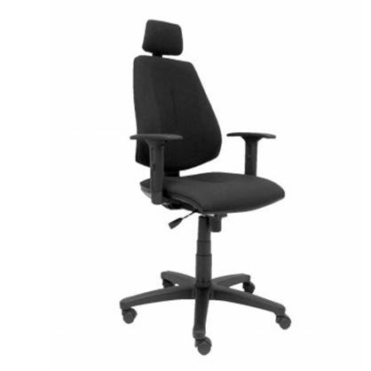 PIQUERAS Y CRESPO SILLA MONTALVOS SINCRO C/CABECERO Y BRAZOS REGULABLES BALI NEGRO