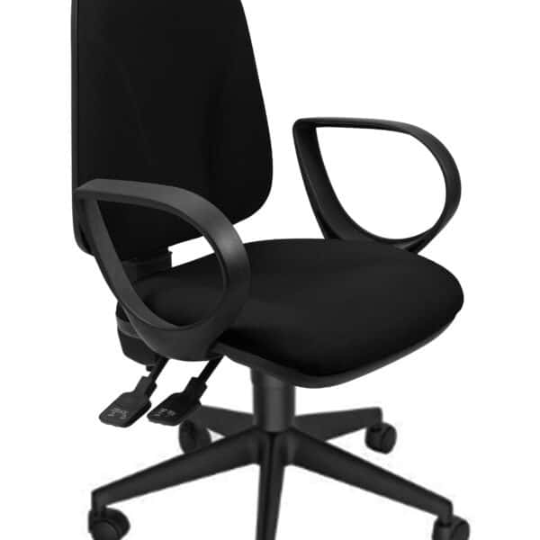 UNISIT SILLA ADMINISTRATIVA SINCRO TEAM NEGRA REPOSABRAZOS FIJOS