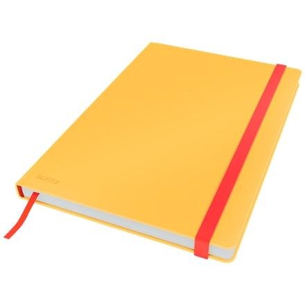 LEITZ CUADERNO DE NOTAS COSY TOUCH 80H CUADRICULADO T/DURA CIERRE C/GOMA DIN B5 AMARILLO