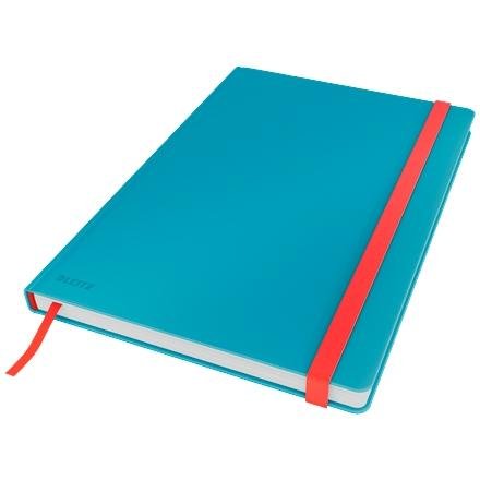 LEITZ CUADERNO DE NOTAS COSY TOUCH 80H CUADRICULADO T/DURA CIERRE C/GOMA DIN B5 AZUL