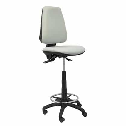 PIQUERAS Y CRESPO TABURETE ELCHE S S/BRAZOS ARO RESPOSAPIÉS TEJIDO BALI GRIS CLARO