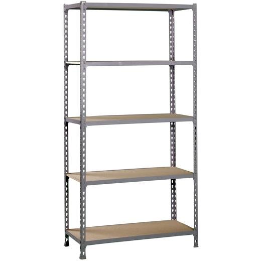 SIMONRACK KIT MADERCLICK MINI 5/400 ESTANTERÍA METÁLICA 5 BALDAS/150KG DE MADERA 180X80X40CM GRIS
