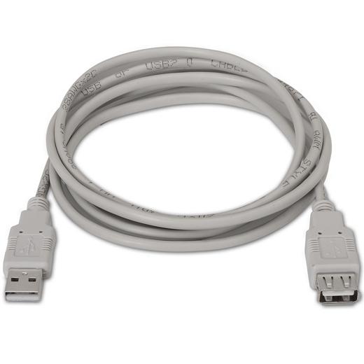 AISENS CABLE USB 2.0 TIPO A/M - A/H BEIGE 1,0M