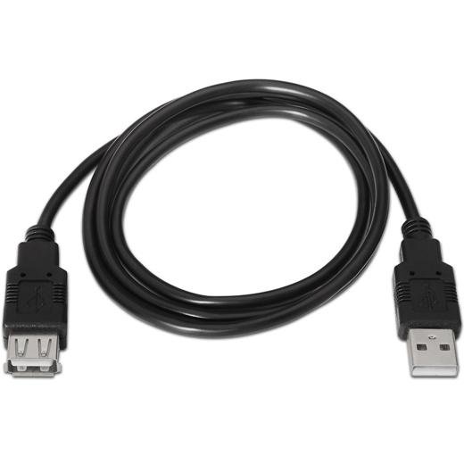 AISENS CABLE USB 2.0 TIPO A/M - A/H NEGRO 1,0M