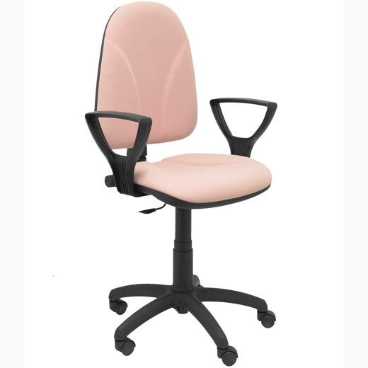 PIQUERAS Y CRESPO SILLA ALGARRA GIRATORIA CP BRAZOS/F TEJIDO BALI ROSA