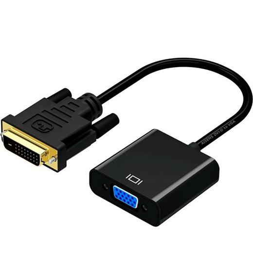 AISENS CONVERSOR DVI-D A VGA 24+1/M - HDB15/H NEGRO 10CM