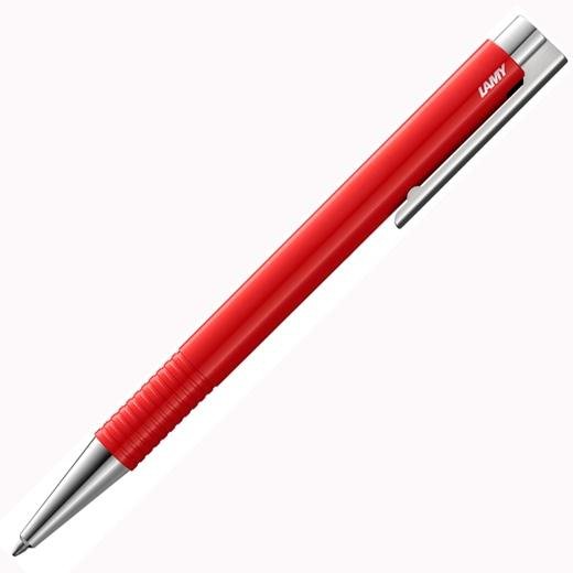 LAMY BOLÍGRAFO LOGO M+ RED PUNTA B PLÁSTICO ROJO Y ACERO PULIDO