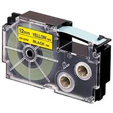 CASIO CINTA PARA ETIQUETADORA 8M X 12MM NEGRO/AMARILLO