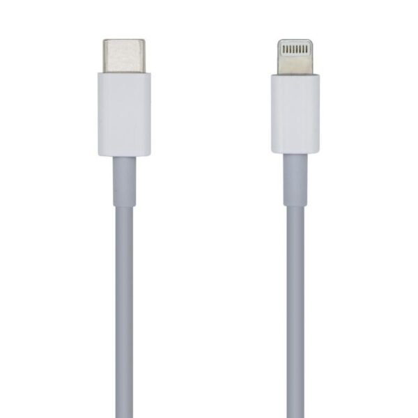 AISENS CABLE-APPLE -USB TYPE C-LIGHTING-2A, 20CM CARGA RÁPIDA BLANCO