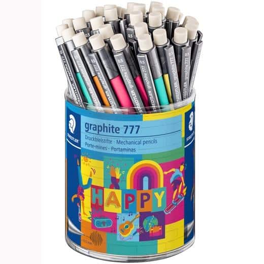 STAEDTLER BOTE EXPOSITOR 36 PORTAMINAS GRAPHITE 777 B 0,5MM HAPPY LINE C/SURTIDOS