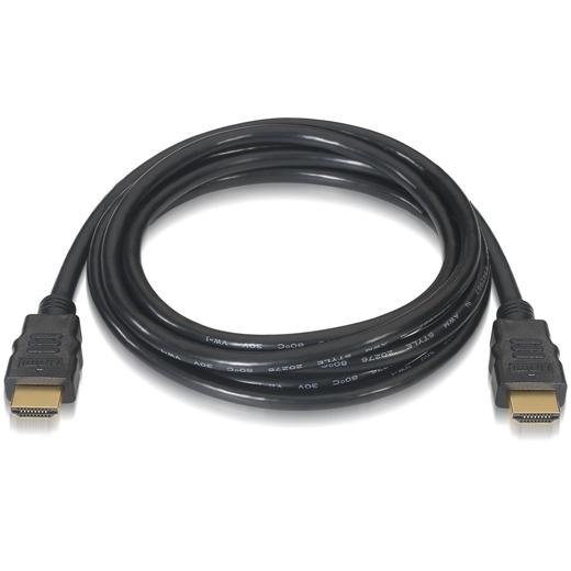 AISENS CABLE HDMI V2.0 PREMIUM ALTA VELOCIDAD HEC 4K@60HZ 18GBPS A/M - A/M NEGRO 10M