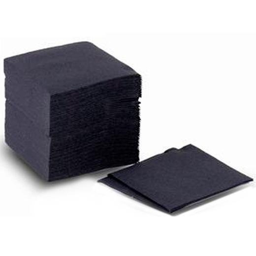 PAQUETE 100 SERVILLETAS 2 CAPAS 20X20 PASTA NEGRO