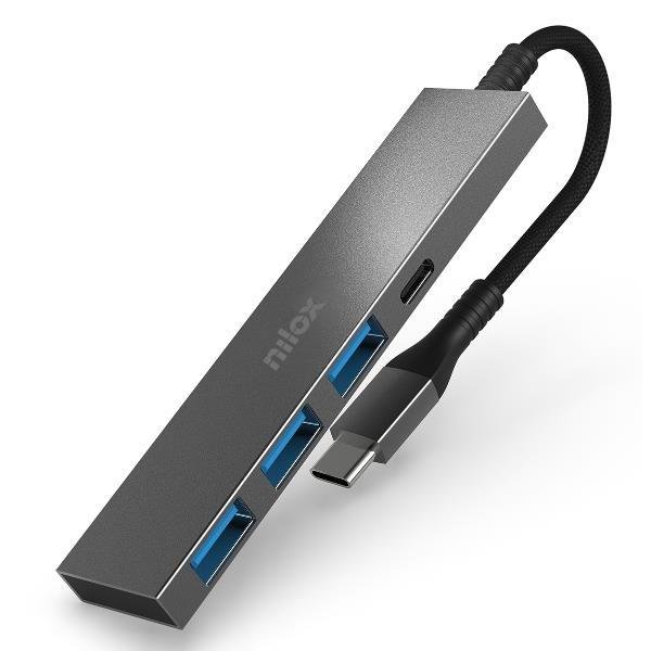 NILOX HUB 3 PUERTOS USB 3.0 1 X USBC