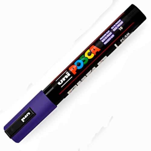 POSCA MARCADOR  PC-5M NO PERMANENTE PUNTA FORMA DE BALA 1,8 - 2,5 MM AZUL PRUSIA