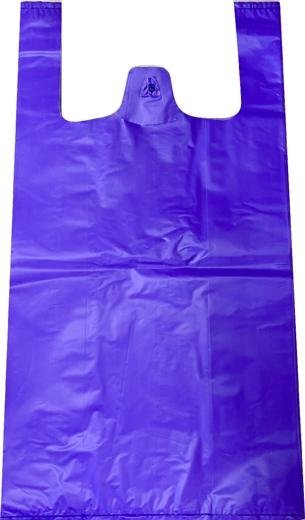 BOLSA DE ASA ANÓNIMA 42X53CM 50 MICRAS 70% RECICLADO VIOLETA PAQUETE 1KG