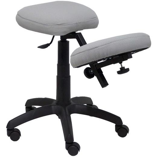 PIQUERAS Y CRESPO TABURETE LIETOR REGULABLE GIRATORIO BALI GRIS CLARO