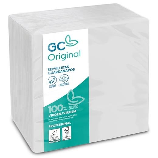 GC SERVILLETAS 1 CAPA 30X30 PASTA FSC PACK 100U BLANCO
