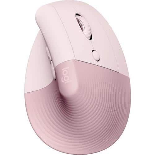 LOGITECH RATÓN AVANZADO MX ERGONÓMICO VERTICAL INALÁMBRICO 4000PPP DIESTRO ROSA