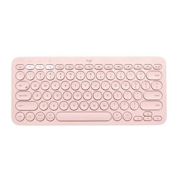 LOGITECH TECLADO K380 BLUETOOTH PARA TRES DISPOSITIVOS ROSA