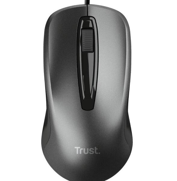 TRUST RATÓN CABLE USB 1200DPI AMBIDIESTRO 3 BOTONES NEGRO