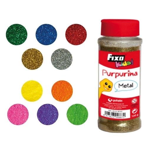 FIXO PURPURINA KIDS BOTE 100GR METAL AZUL