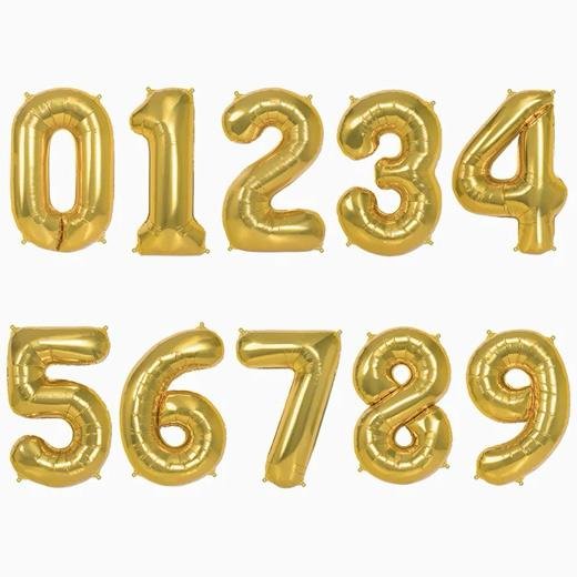 OH YEAH GLOBO POLIAMIDA Nº0 100CM ORO METALIZADO