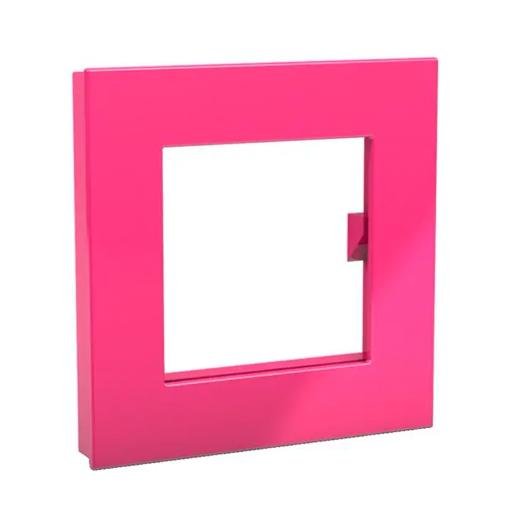 NOVUS DAHLE 95553 IMÁN MEGA MAGNET CUADRADO XL 7,5X7,5 CM C/PORTAFOTO ROSA