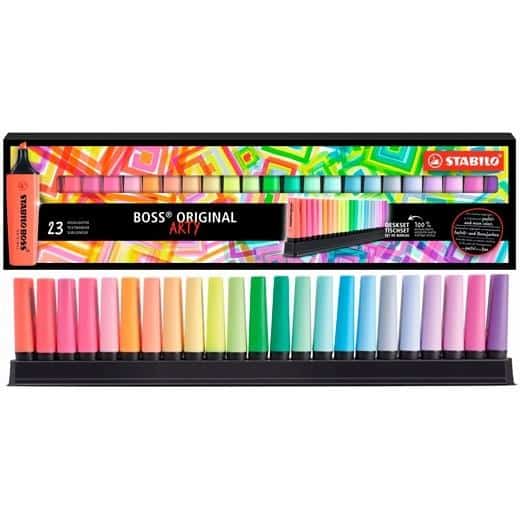 STABILO MARCADOR BOSS ORIGINAL ARTY COLORES SURTIDOS SET ESCRITORIO 23 UD