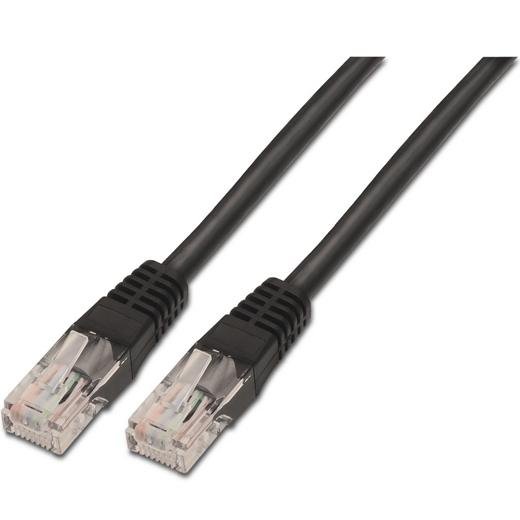 AISENS CABLE DE RED LATIGUILLO RJ45 CAT.6 UTP AWG24 NEGRO 3,0 M
