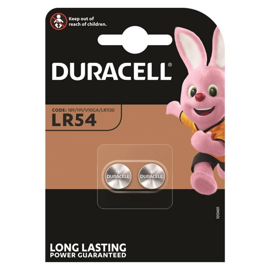 ARC_55856.jpg DURACELL MICRO PILAS PLANAS ALCALINA 1,55V - LR1130 LR54 BLISTER DE 2 - Imagen 1