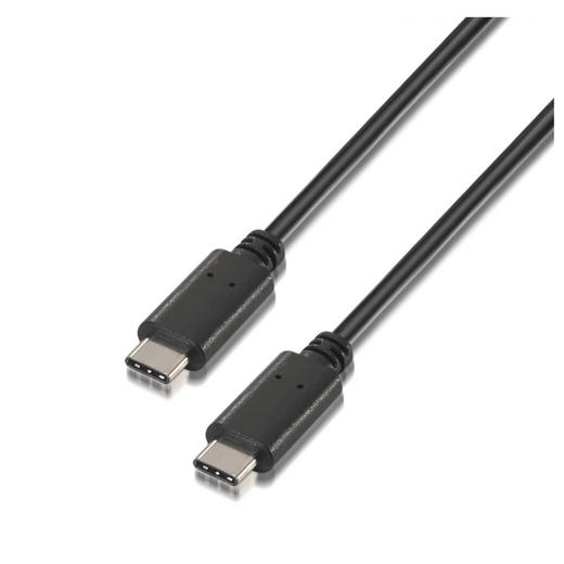AISENS CABLE USB 2.0 3A TIPO USB-C/M - C/M 0,5M NEGRO