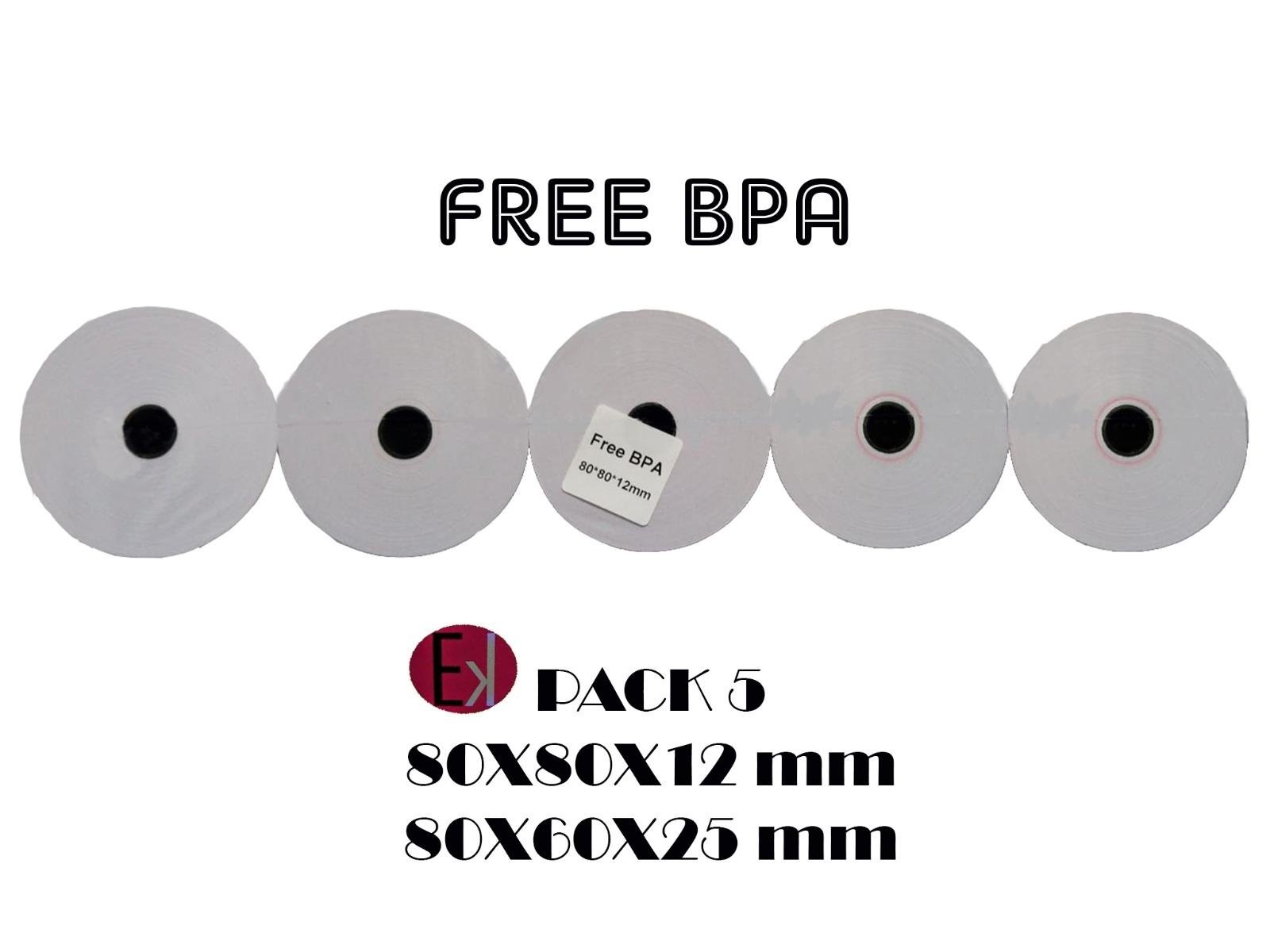 ARC_56170.jpg EKRIT ROLLO TÉRMICO SIN BPA 80X80X12MM 65GRS CAJA COMPLETA-50U- - Imagen 1