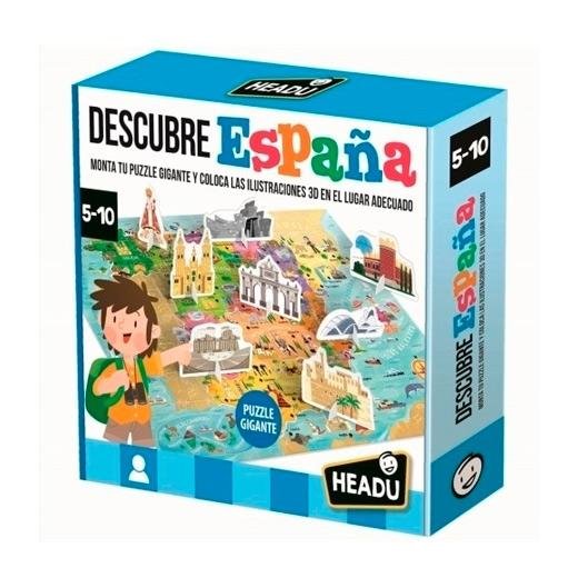 HEADU JUEGO EDUCATIVO DESCUBRE ESPAÑA S.T.E.M. 5-10 AÑOS