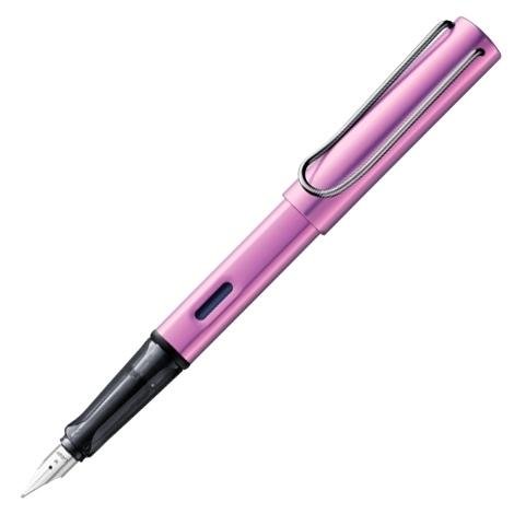LAMY PLUMA ESTILOGRÁFICA AL-STAR ALUMINIO LIGERO MANGO ERGONÓMICO CARTUCHO TINTA AZUL PUNTA M LILA