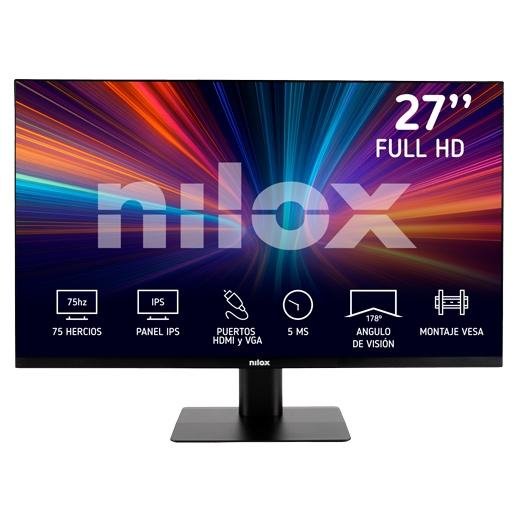 NILOX MONITOR DESKTOP 27", FHD, IPS, 75HZ 16:9 HDMI/VGA